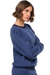 Katoen & Kasjmier dames kasjmier pullover met ronde hals stormie blue navy m